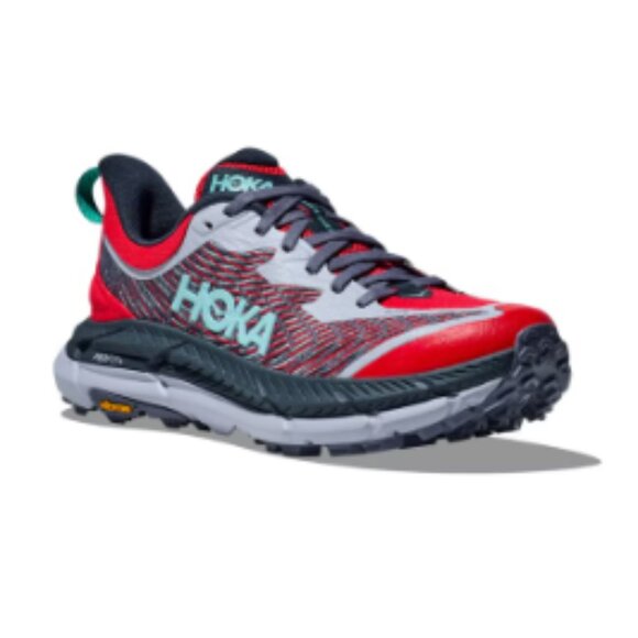 Hoka Mafate Speed 4 Trail-Running Shoes - Satellite Grey/Varsity Navy For Mens main image 4